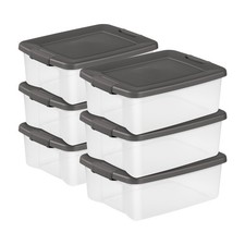 Sterilite 25 Quart ShelfTote, Stackable Stora...