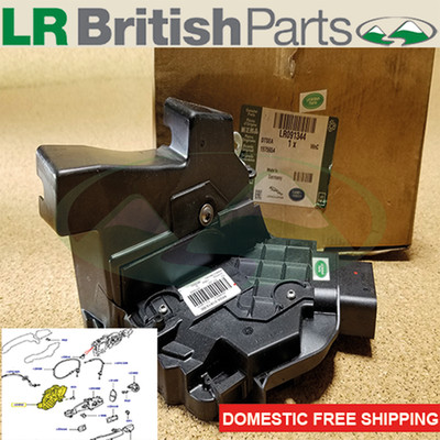 GENUINE LAND ROVER FRONT DOOR LATCH LH LR3 LR4 LR2 SPORT 08-09