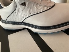 Ladies Adidas Boost Golf Shoes Size 5.5 White & Blue Boxed Free P&P