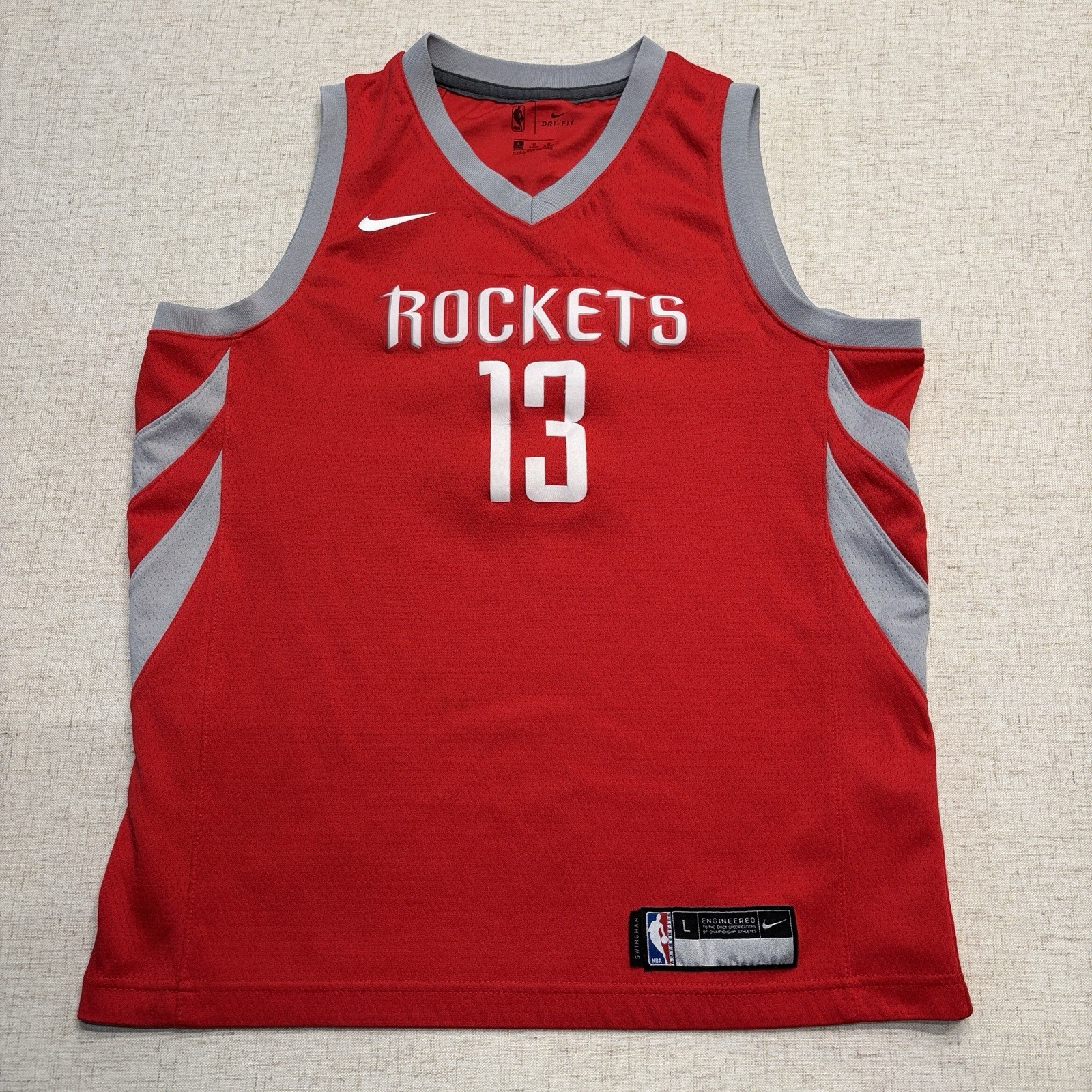 Nike James Harden Houston Rockets Jersey Youth Size Large NBA Basketball Boys