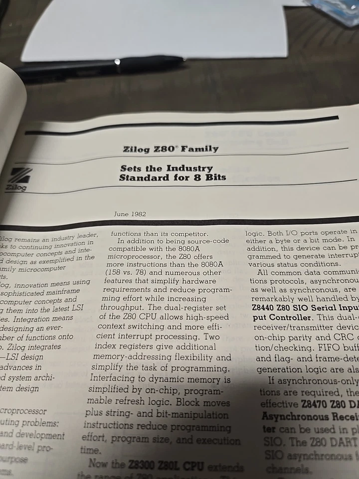 ZILOG Z80 Microprocessor Family - User's Manual & Databook(s) - Image 4 of 4