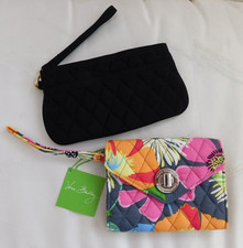 VERA BRADLEY Your Turn Smartphone Wristlet NWT Jazzy Blooms Black VB Wristlet