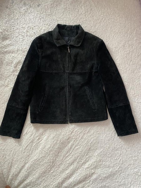 Women Cianelli Company Jacket Black Suede M