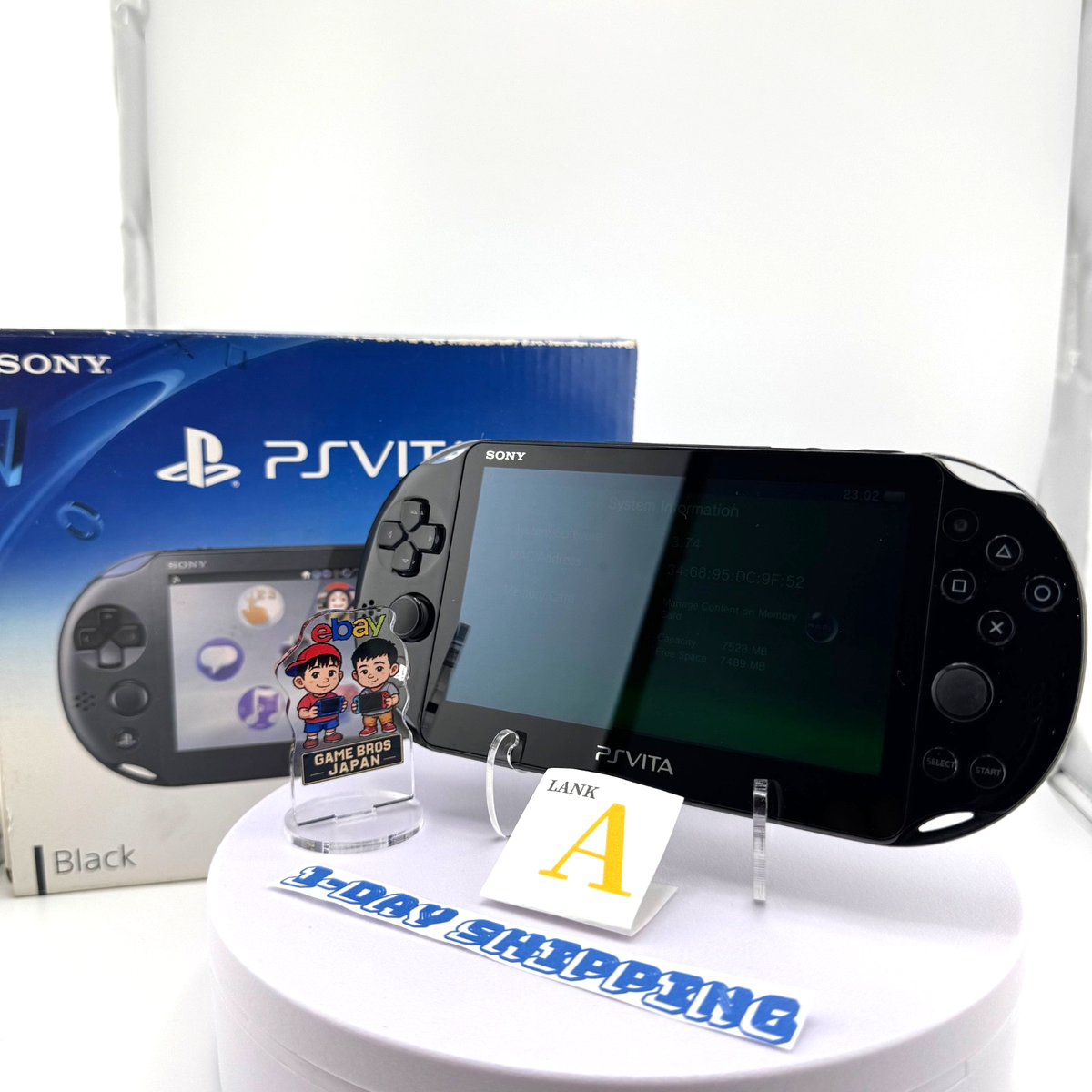 PS Vita PCH-2000 ZA11 Black SONY PlayStation BOX Tested Work