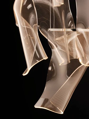 ET2 Rinkle 35 1/2" Wide Polished Chrome 13-Light LED Pendant - Picture 3 of 8