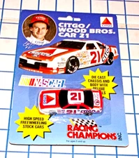 Racing Champions NASCAR CITGO Wood Bros. Car 21 Morgan Shepherd MOC