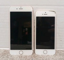 Lot Of 2 Apple iPhone 6s - 64 GB Silver Untested