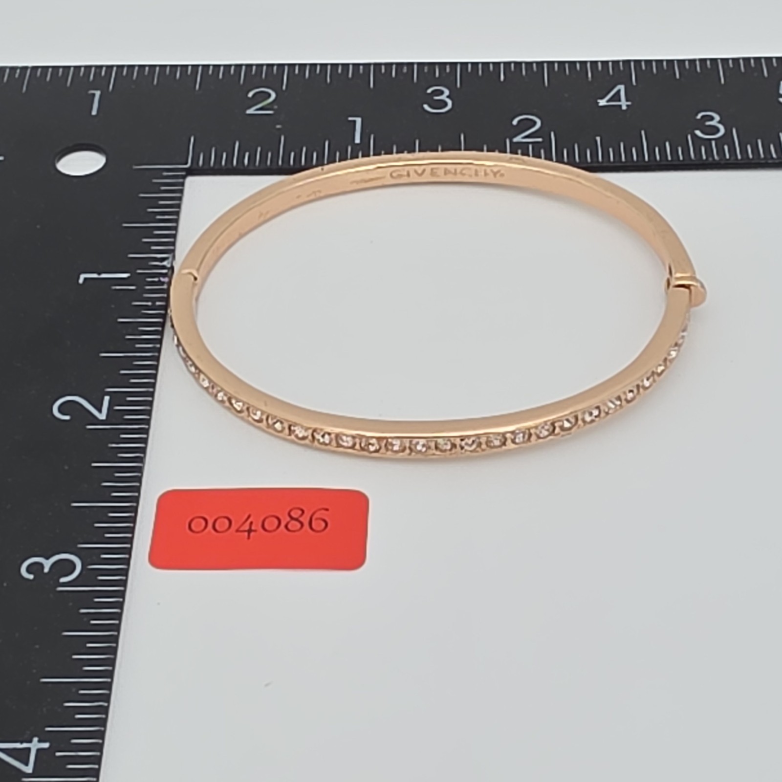 Vtg GIVENCHY  Signed Bangle Bracelet SWAROVSKI Cr… - image 13