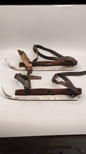 Rare Antique Speed Skates, Ice Skating With Leather Straps