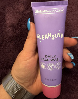 Global Beauty Care Daily Face Wash 3 oz Cucumber Aloe Green Tea Mineral Oil Free