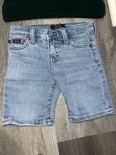 Polo Ralph Lauren Boys Blue Light Wash Denim Shorts Size 2T