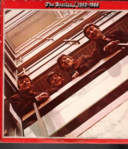 The BEATLES  on LP  " 1962-1966 (RED Album)" rock