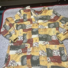 Scrubs Women  s Floral Print Long Sleeve Medium M