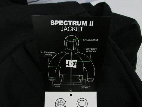 DC Shoes Men's Spectrum II Hooded Softshell Jacket Size Large NWT. image 6