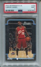 2003 Bowman LeBron James Rookie Card PSA 9 MINT Graded Basketball #123