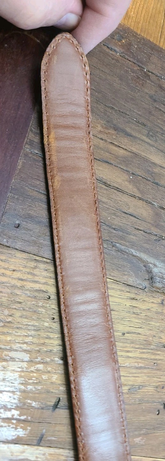 Ralph Lauren Sterling Alligator Belt - removable buckle no holes needed 36"Black thumbnail 19