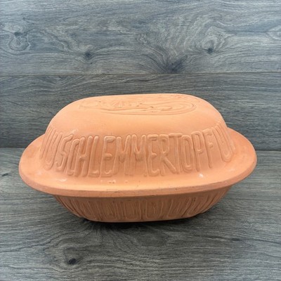 Vintage Scheurich Keramik Romertopf Clay Baker Schlemmertopf