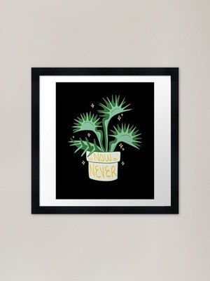 Venusfliegenfalle gerahmter Kunstdruck gerahmt Wandbild Poster Leinwanddruck Bild