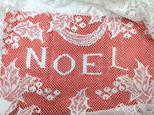 NEW! USA Made Lace Christmas Tablecloth, 70” x 126” White, Mix & Match $5 Ship