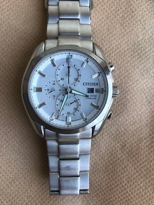 CITIZEN Eco-Drive TITANIUM B612-S068576 Chronograph Uhr Armband 16 cm aus Japan