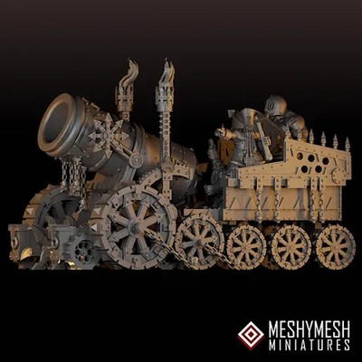 Meshymesh Evil Dwarf Tyrant Cannon 28mm