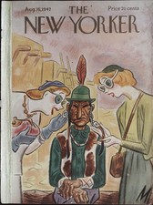 The New Yorker August 16, 1947 Adraine Tomine FRONT COVER ONLY