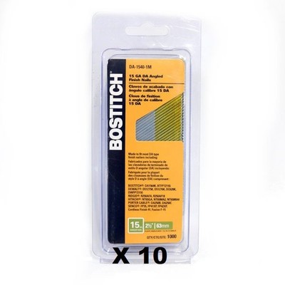 Bostitch 2-1/2-in 15-Gauge Galvanized Steel Finish Nails (10,000 Count)