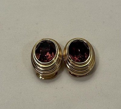 Vintage 1980 s Christian Dior Amethyst Earrings