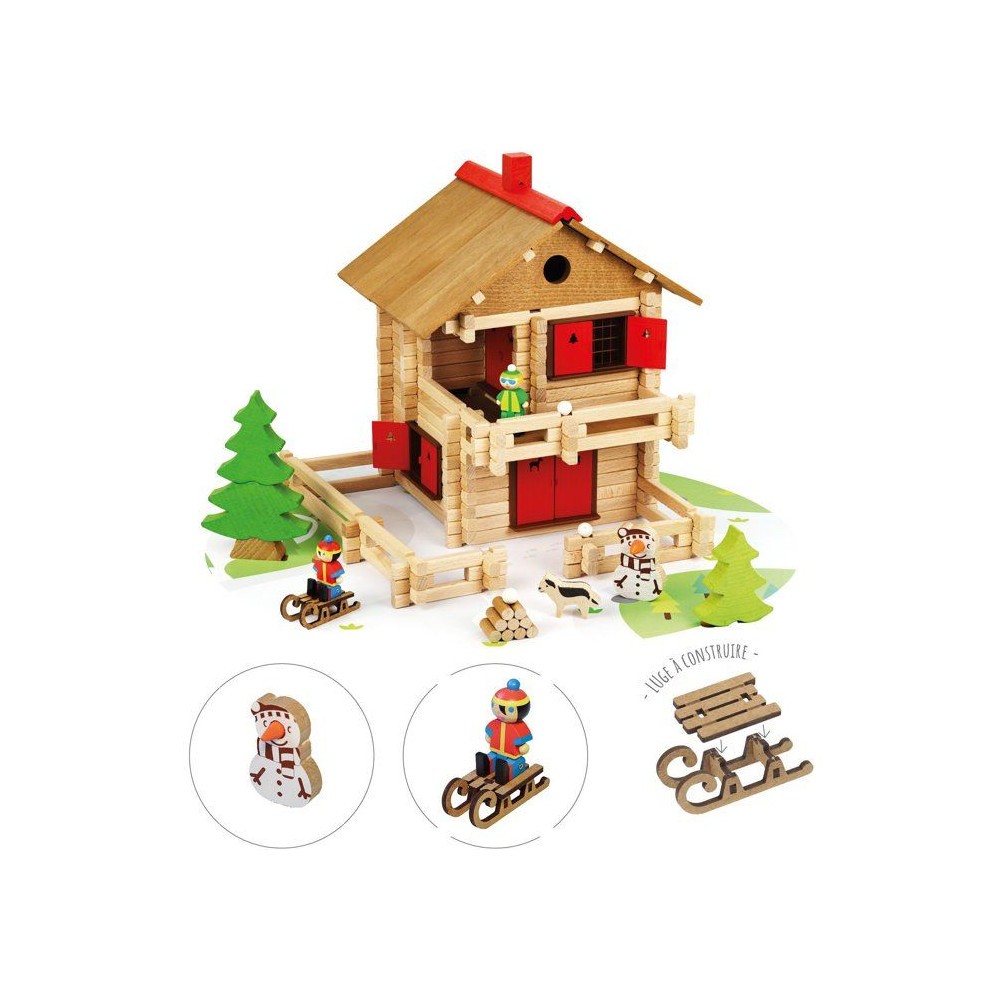 Construction en bois Jeujura chalet d'alpage pour développer la motricité