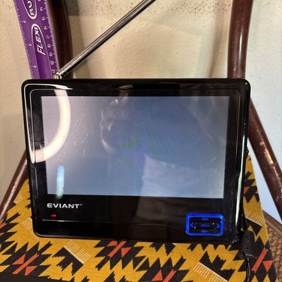 EVIANT MODEL T7 HANDHELD 7'' PORTABLE LCD TV MONITOR w/ANTENNA, REMOTE. Tested