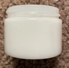 Small white Milk Glass Cosmetic Jar Vintage ( No Chips)