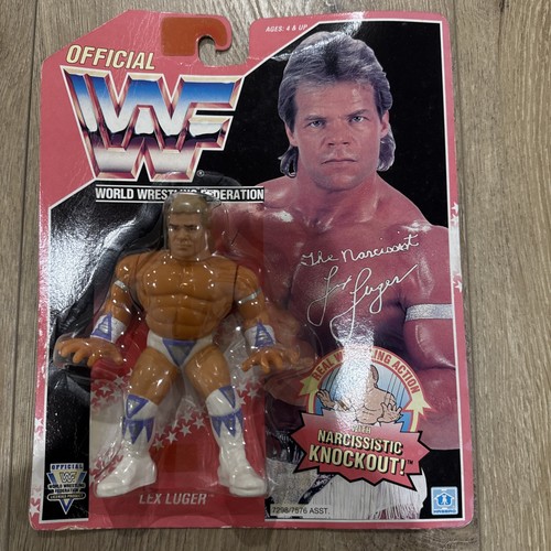 Vintage WWF Hasbro Series 8 1993 Red Card Lex Luge...