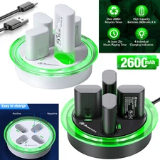 4x Rechargeable Battery Pack + Charging Dock Charger for Xbox One / Series S X