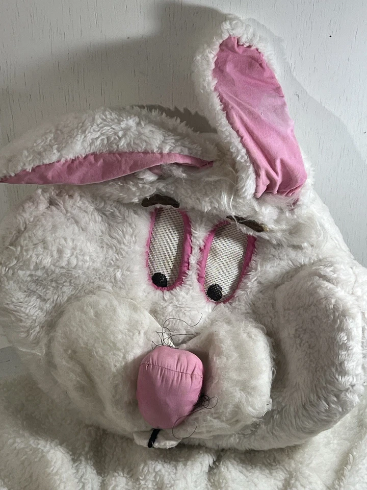 Disfraz de Conejo de Pascua Adulto Talla Única Profesional Conejo Mascota Traje Juegos con disfraces Máscara Foto 3 de 4