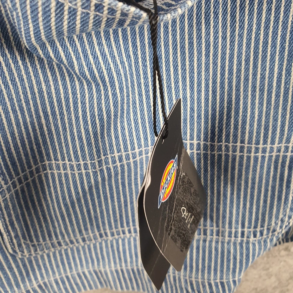 Chaqueta Dickies Para Hombre Mediana Azul Cielo Rayas Nogal Grande Blazer NUEVA 9002 Foto 3 de 4