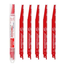 Wood Pruning Reciprocating Saw Blades, 9 Inch Saw Blades for Trees Wood Cutting,