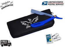 BARBER SALON CUT THROAT STRAIGHT RAZOR SHAVETTE +10 DERBY BLADES  SHARPEND NEW