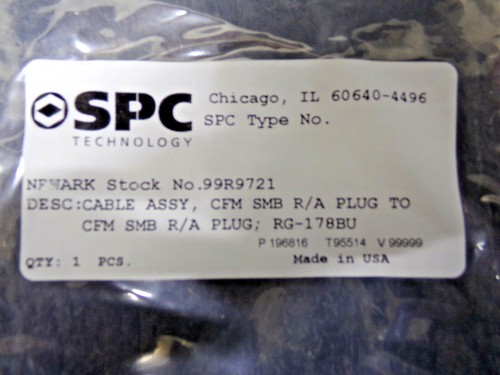 RF / Coax Cable Assy, SMB Right Angle Plug, SMB Right Angle Plug, RG178BU (RC) - Picture 2 of 6