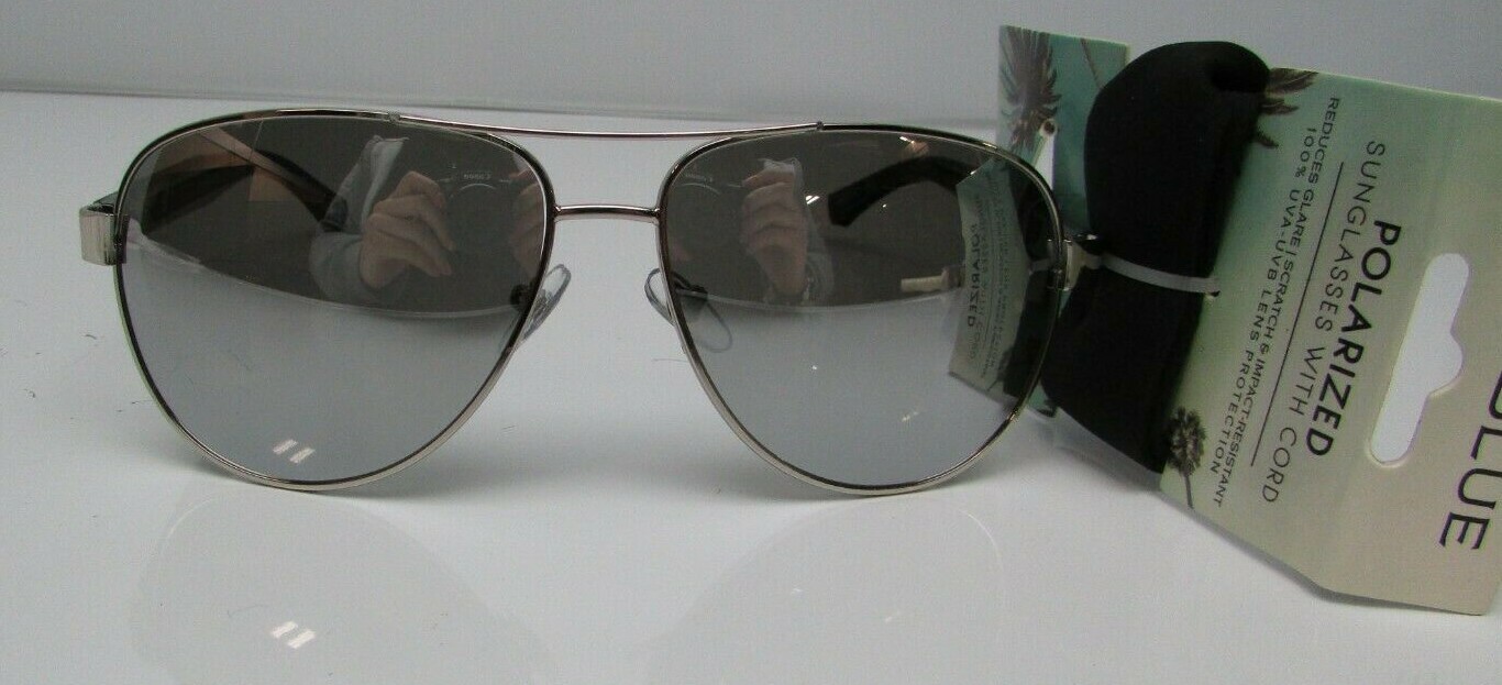 CaliBlue 24501CBP044 SWC Aviator Polarized Sunglasses w/ Cord See Description