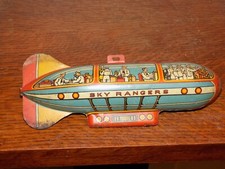 Vintage Sky Ranger Tin Zepplin Toy Part Unique Art Toys
