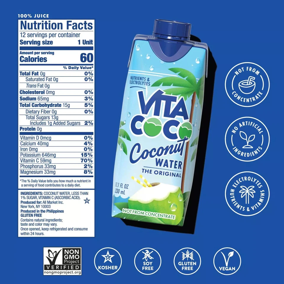 Vita Coco Coconut Water 11.1 fl. oz., 18 pk. - Image 2 of 4