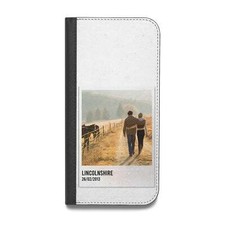 Holiday Memory Personalised Photo Vegan Leather Flip iPhone Case for iPhone 14 1