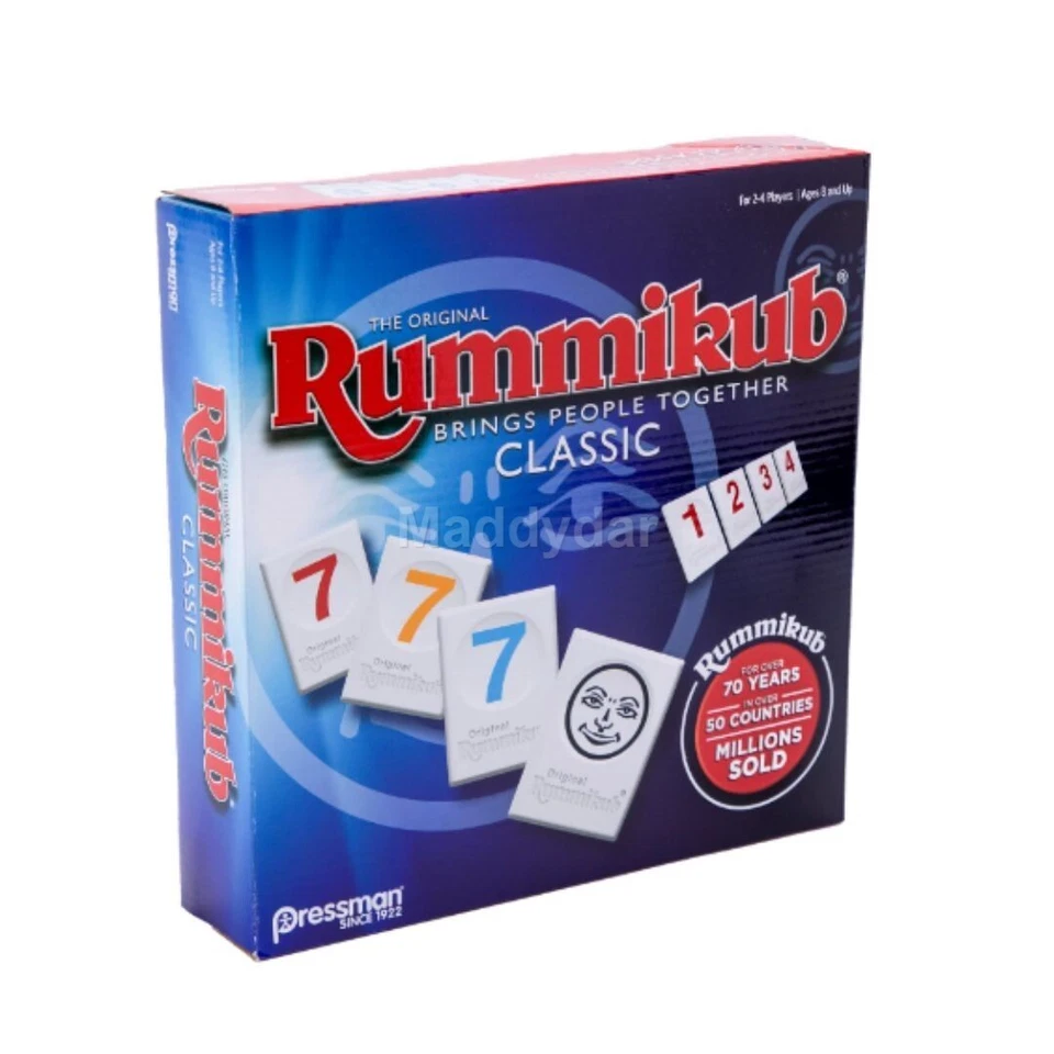 Rummikub by Pressman - Classic Edition - The Original Rummy Tile Game, Blue - Image 4 of 4