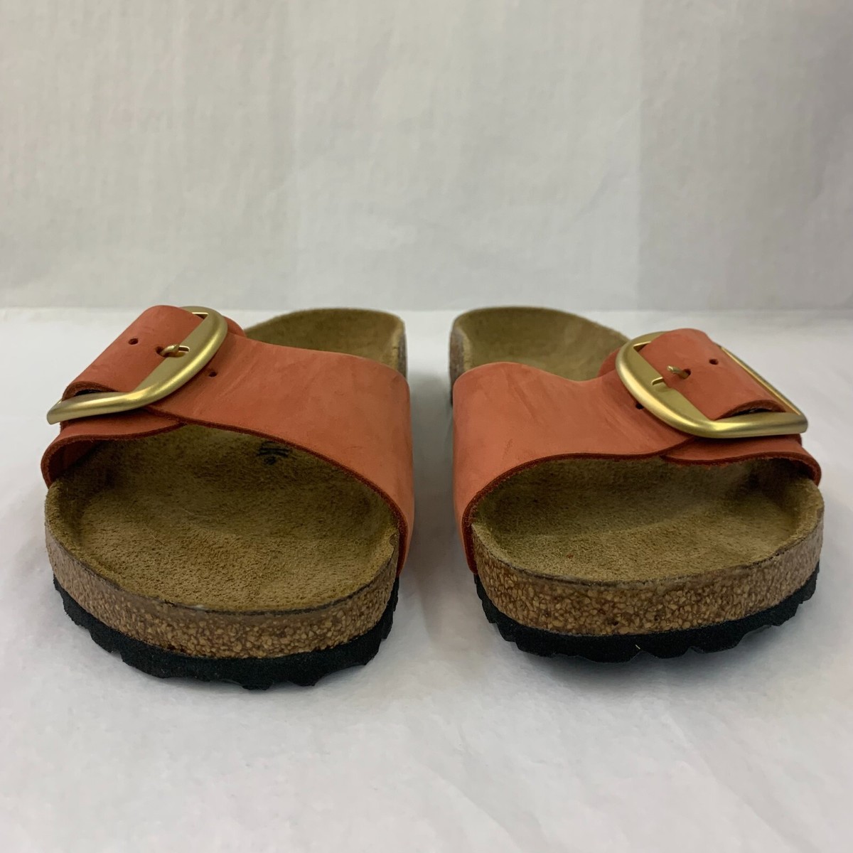 Birkenstock New w/ Box Madrid Big Buckle Mars Red Nubuck Leather