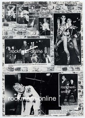 John Otway Vibrators ATV Perry Chelsea Gene October Billy Idol Photo Book Page