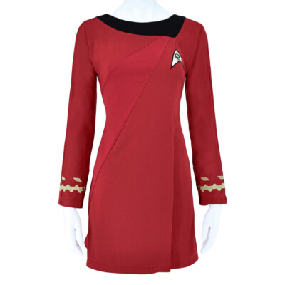 Cosplay The Original Series Red Duty Uniform Dress TOS Starfleet Female  Costumes | eBay