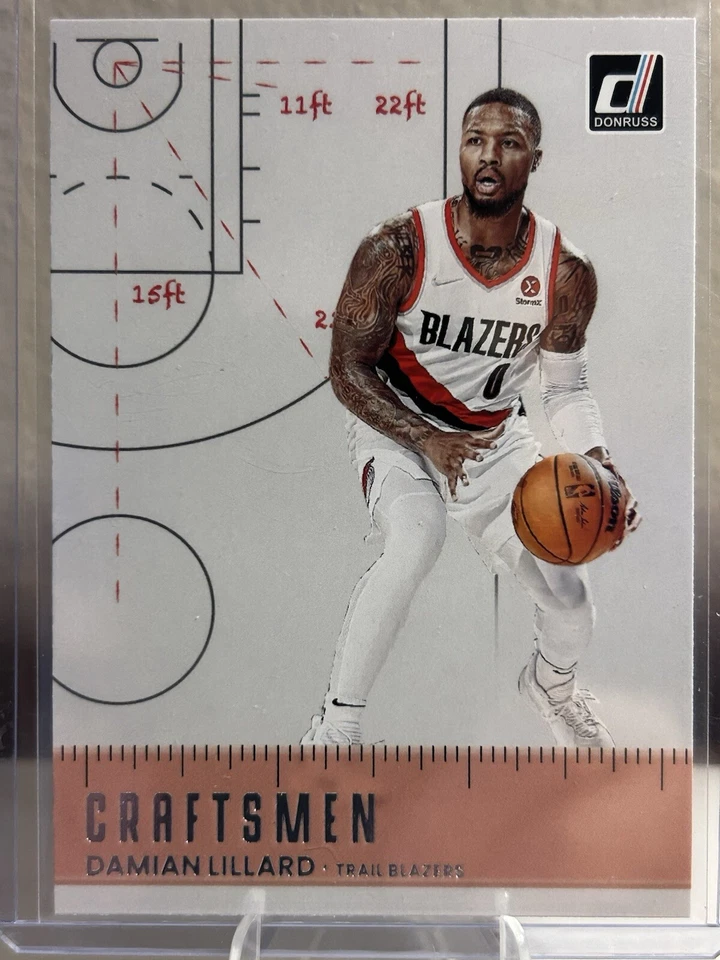 2021-2022, 2022-23 Donruss Craftsmen Damian Lillard No. 9 - Image 2 of 4