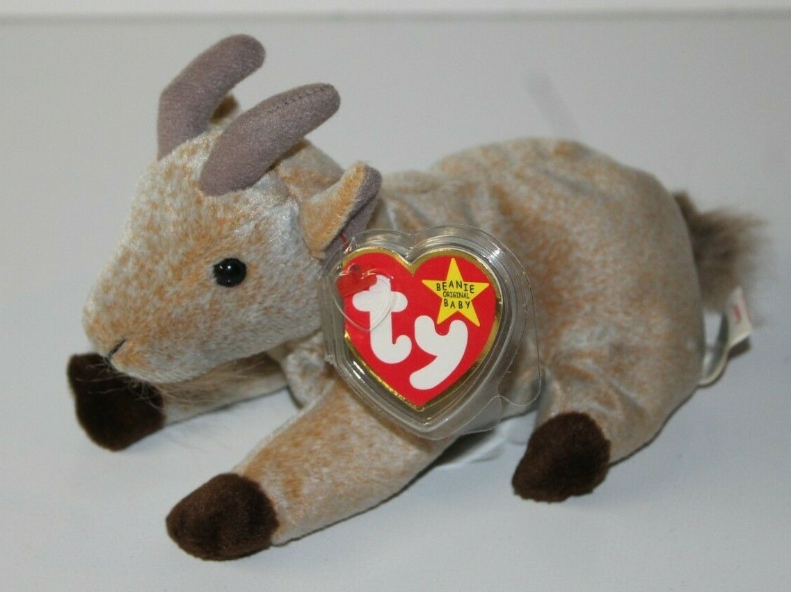 TY Beanie Babies Retired Goatee The Goat November 4 1998 Pellets
