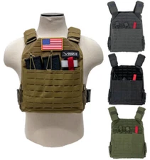NcSTAR Laser Cut Plate Carrier Vest Tactical Modular Ballistic Gear M-4XL