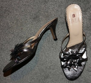 kitten heel mule sandals